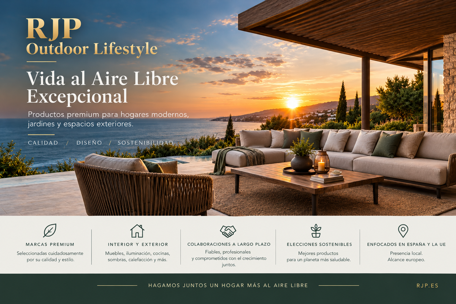 RJP Outdoor Lifestyle — proyecto de tienda premium de exterior